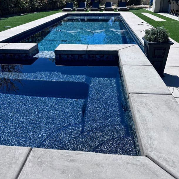 Night Sky Latham fiberglass pool installation