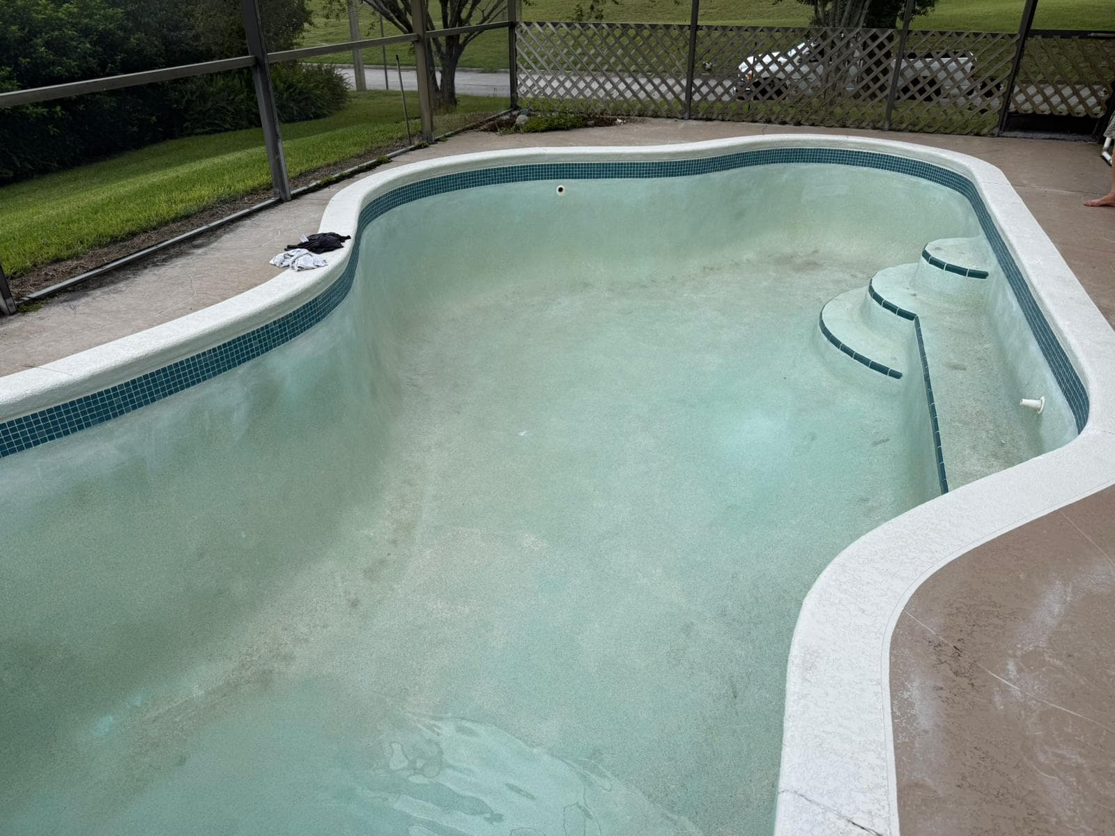 Premium waterline tile installation showing professional craftsmanship